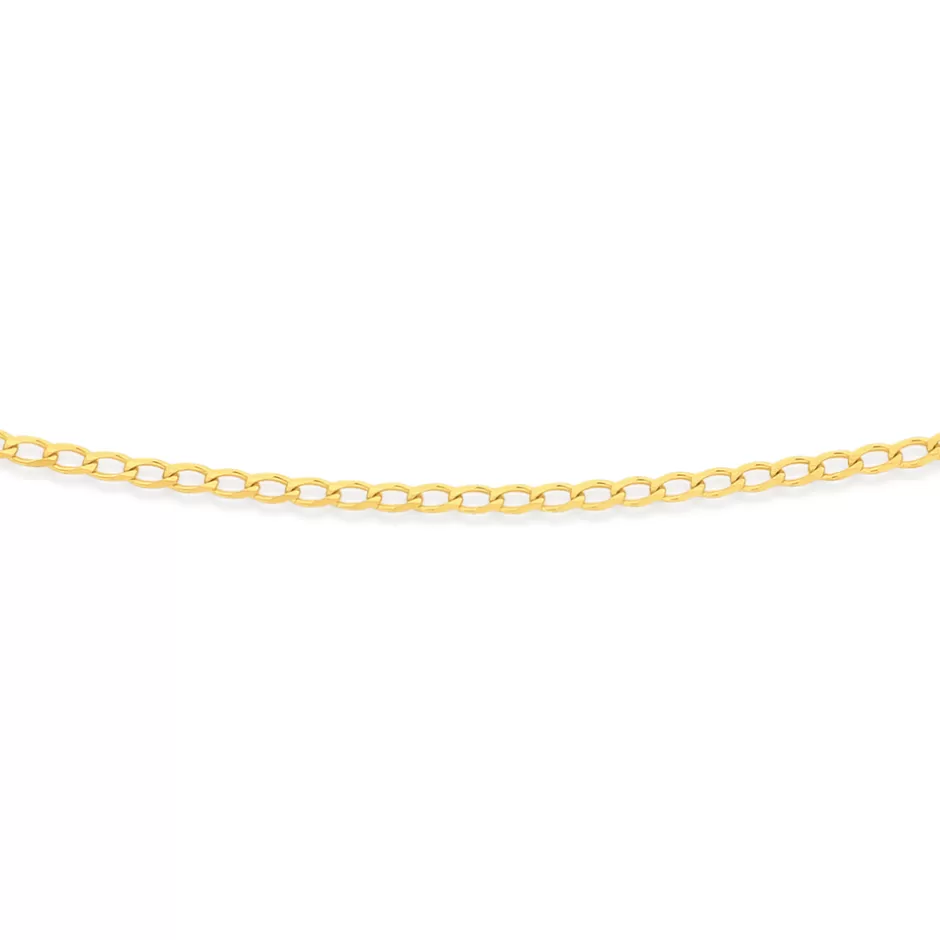 Prouds Body Jewellery>9Ct 25Cm Solid Curb Anklet