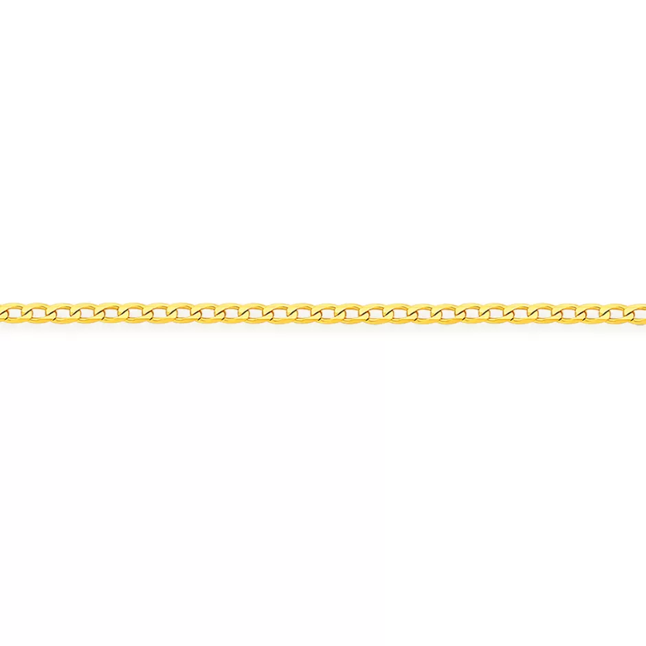 Prouds Body Jewellery>9Ct Gold 27Cm Solid Curb Anklet