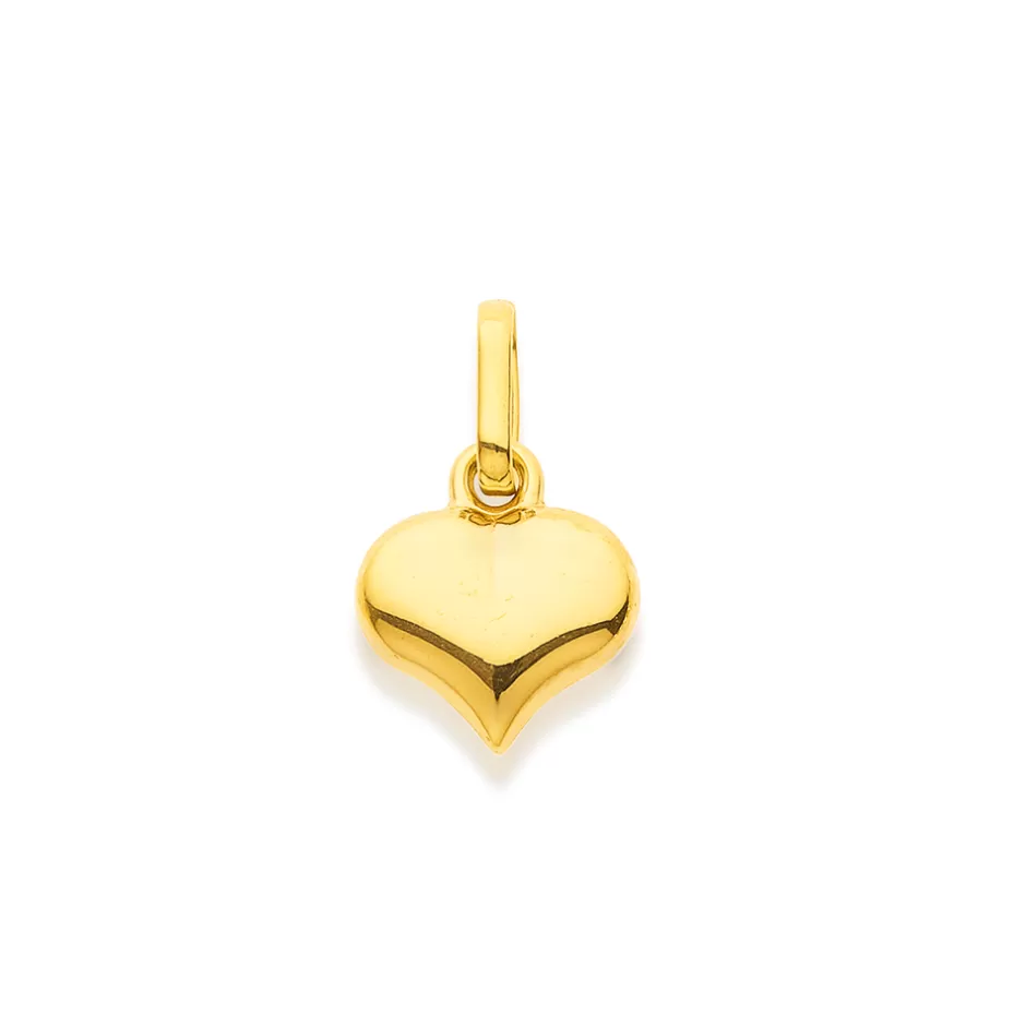 Prouds Charms>9Ct Gold 8Mm Heart Charm