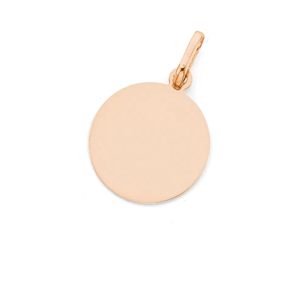 Prouds Charms>9Ct Rose Gold 12Mm Round Disc Charm