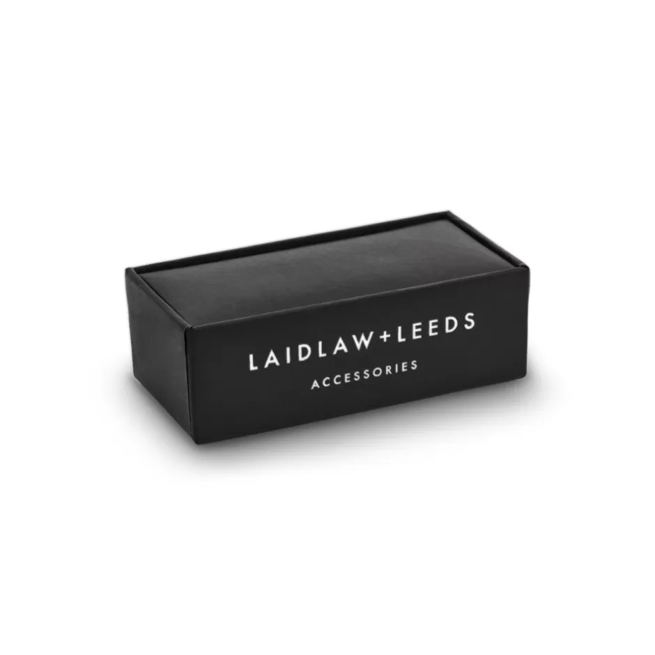 Prouds Cufflinks & Tie Bars>Laidlaw + Leeds Rhodium Plated Stainless Steel Tie Clip - 40Mm