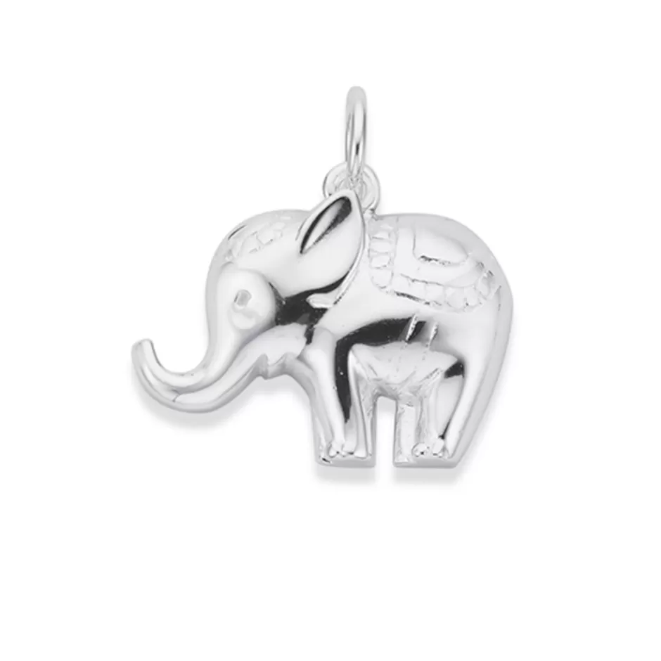 Prouds Charms>Silver Lucky Elephant Charm