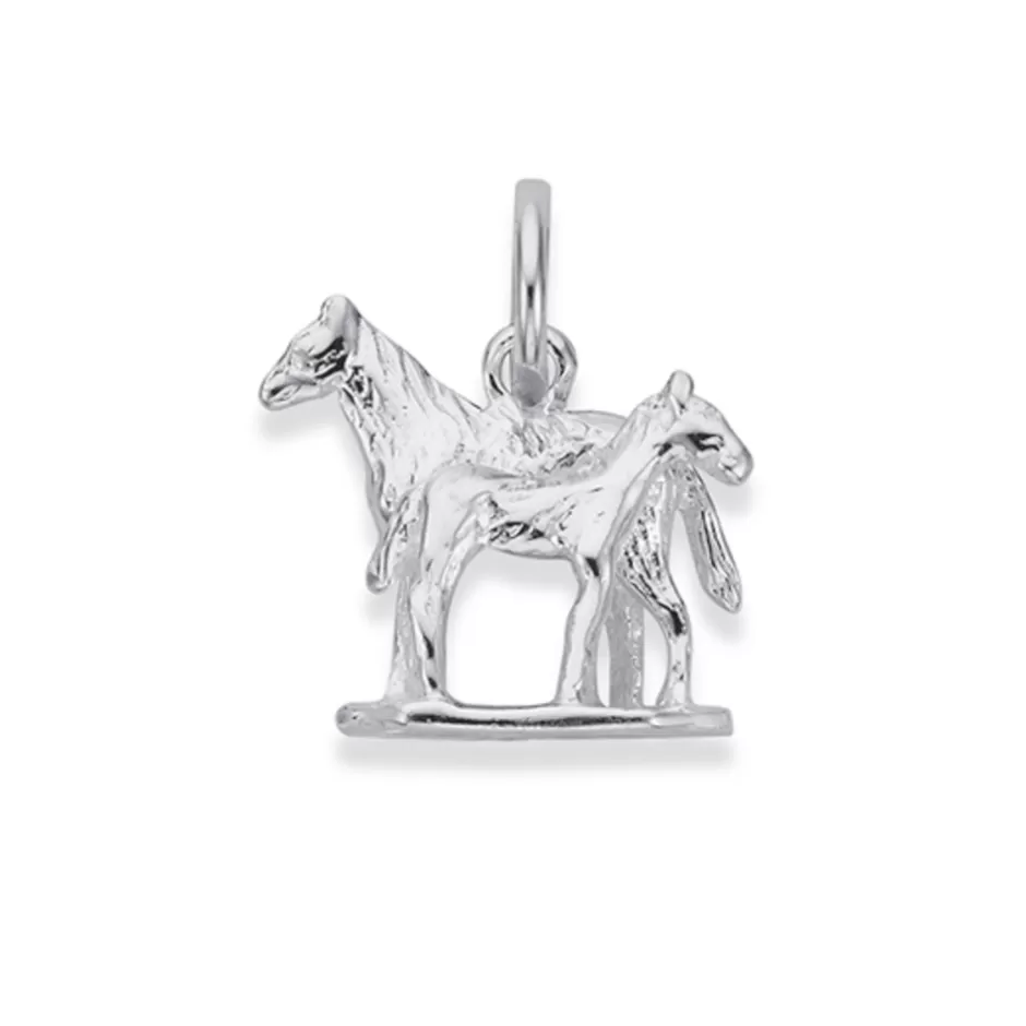 Prouds Charms>Silver Mare And Foal Charm