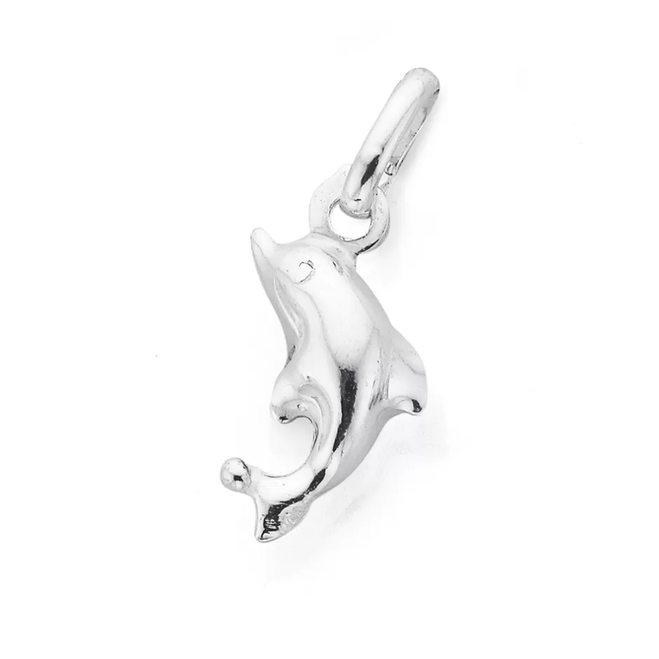 Prouds Charms>Silver Small Dolphin Charm